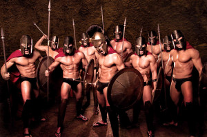 The 300 Spartans Strip Show
